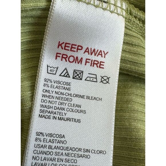 BDG Urban Outfitters Women's Green Cropped Tank Top Size L - Picture 7 of 7